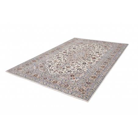 Tappeto Kashan Persia bianco grigio 200x292