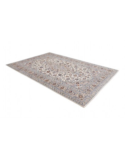 Tappeto Kashan Persia bianco grigio 200x292