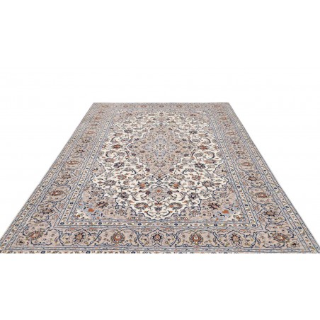 Tappeto Kashan Persia bianco grigio 200x292