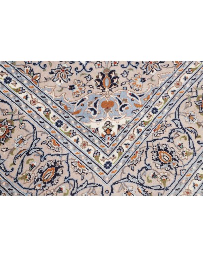 Tappeto Kashan Persia bianco grigio 200x292