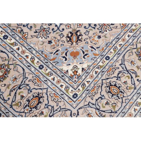 Tappeto Kashan Persia bianco grigio 200x292