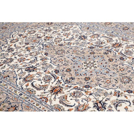 Tappeto Kashan Persia bianco grigio 200x292