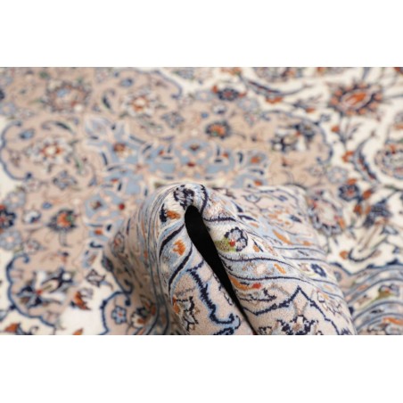 Tappeto Kashan Persia bianco grigio 200x292