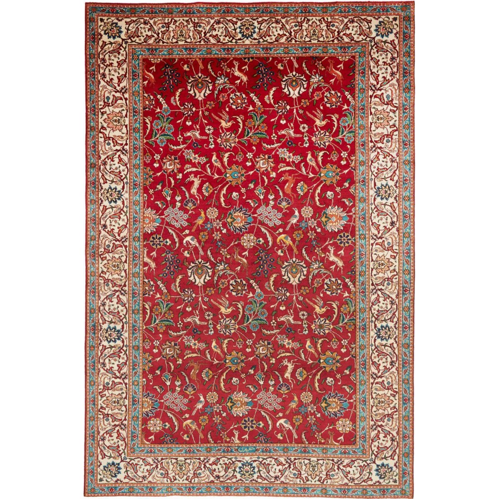 Tappeto Tabriz Persia marrone grigio 230x345