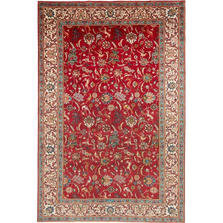 Tappeto Tabriz Persia marrone grigio 230x345