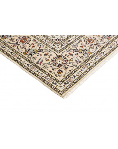 Tappeto Kashan Persia bianco grigio 200x295