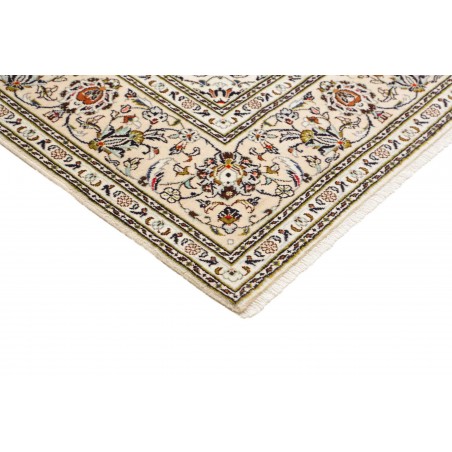 Tappeto Kashan Persia bianco grigio 200x295
