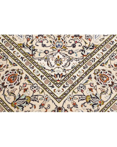 Tappeto Kashan Persia bianco grigio 200x295