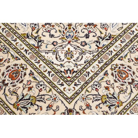 Tappeto Kashan Persia bianco grigio 200x295