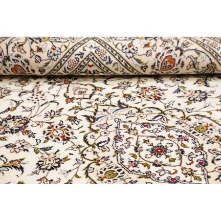 Tappeto Kashan Persia bianco grigio 200x295
