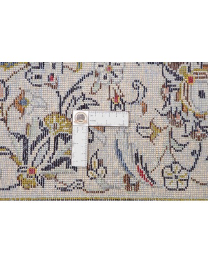 Tappeto Kashan Persia bianco grigio 200x295