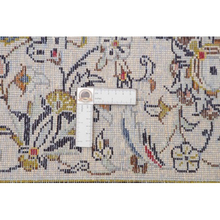 Tappeto Kashan Persia bianco grigio 200x295