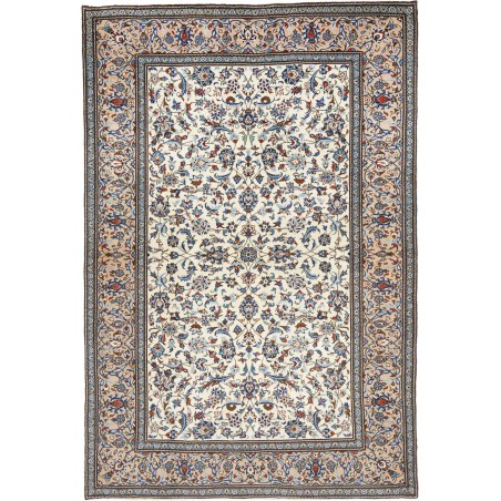 Tappeto Kashan Persia bianco verde 205x300