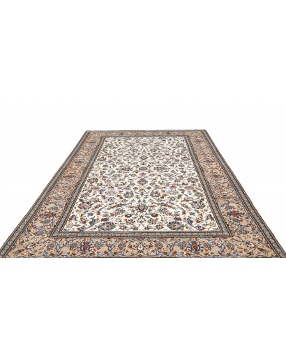 Tappeto Kashan Persia bianco verde 205x300