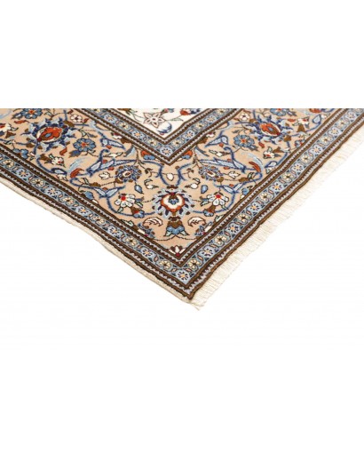 Tappeto Kashan Persia bianco verde 205x300