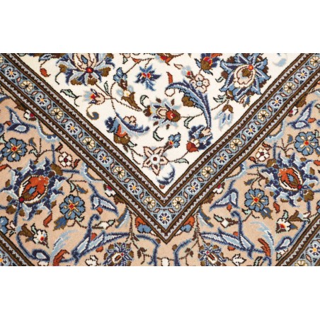 Tappeto Kashan Persia bianco verde 205x300