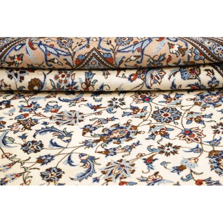 Tappeto Kashan Persia bianco verde 205x300
