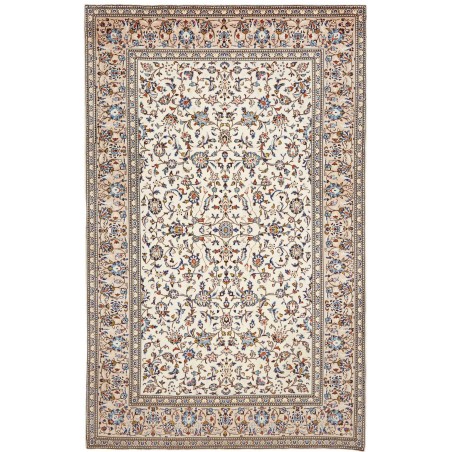 Tappeto Kashan Persia bianco grigio 198x310