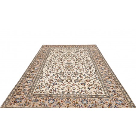 Tappeto Kashan Persia bianco grigio 198x310