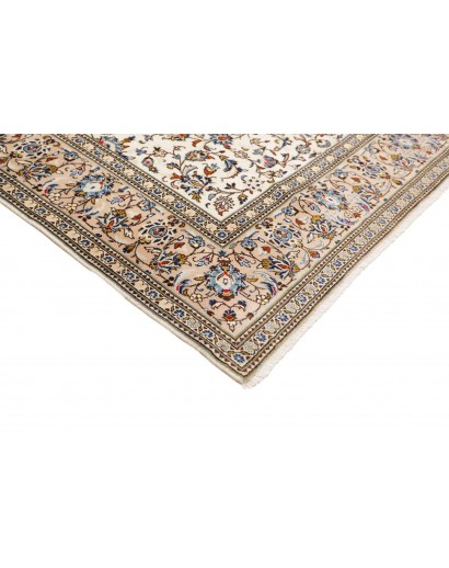 Tappeto Kashan Persia bianco grigio 198x310