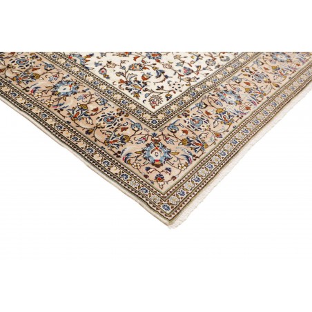 Tappeto Kashan Persia bianco grigio 198x310