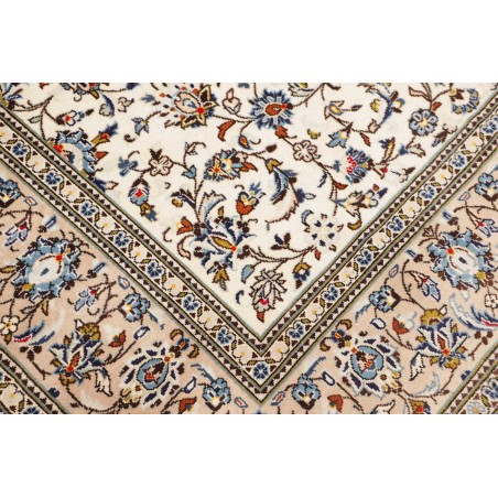 Tappeto Kashan Persia bianco grigio 198x310