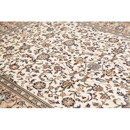 Tappeto Kashan Persia bianco grigio 198x310