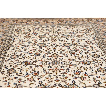 Tappeto Kashan Persia bianco grigio 198x310