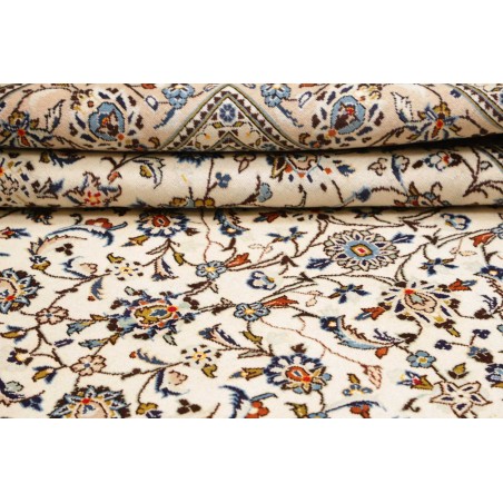Tappeto Kashan Persia bianco grigio 198x310