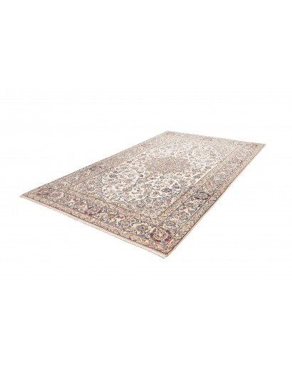 Tappeto Kashan Fine Persia bianco marrone 195x324