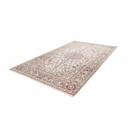 Tappeto Kashan Fine Persia bianco marrone 195x324