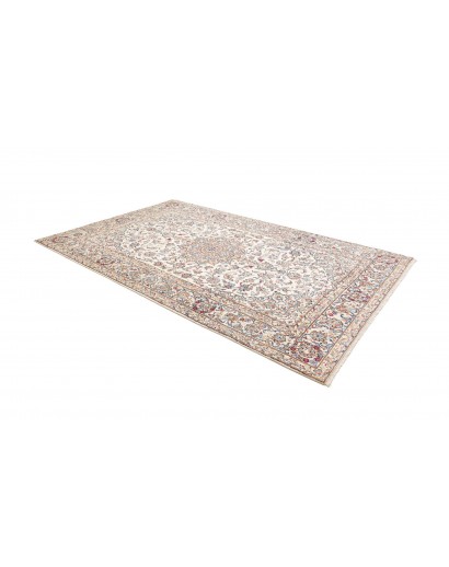 Tappeto Kashan Fine Persia bianco marrone 195x324
