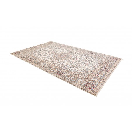 Tappeto Kashan Fine Persia bianco marrone 195x324