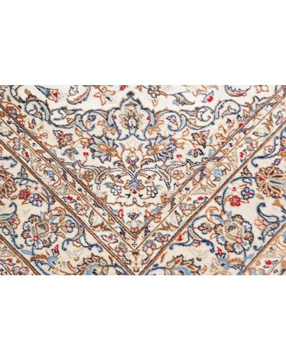Tappeto Kashan Fine Persia bianco marrone 195x324