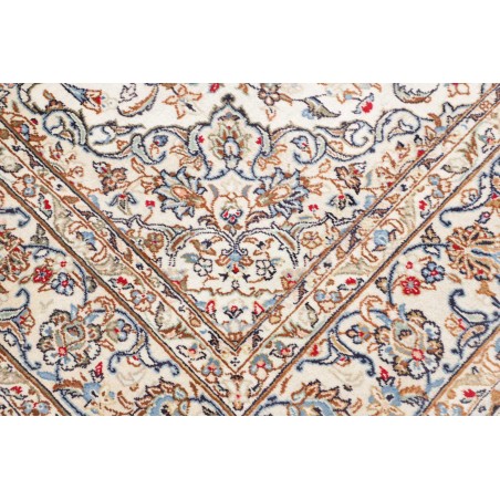 Tappeto Kashan Fine Persia bianco marrone 195x324