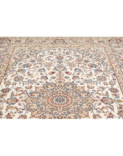 Tappeto Kashan Fine Persia bianco marrone 195x324