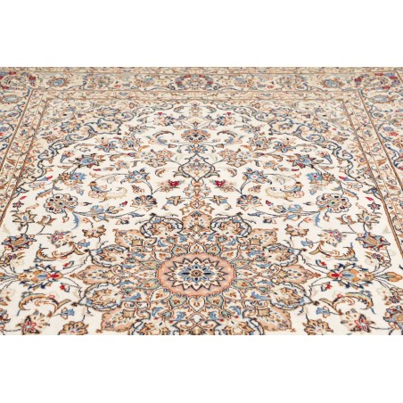 Tappeto Kashan Fine Persia bianco marrone 195x324