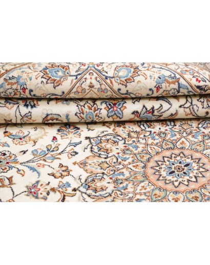 Tappeto Kashan Fine Persia bianco marrone 195x324