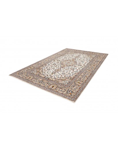 Tappeto Kashan Persia beige grigio 198x298