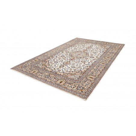 Tappeto Kashan Persia beige grigio 198x298