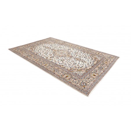 Tappeto Kashan Persia beige grigio 198x298