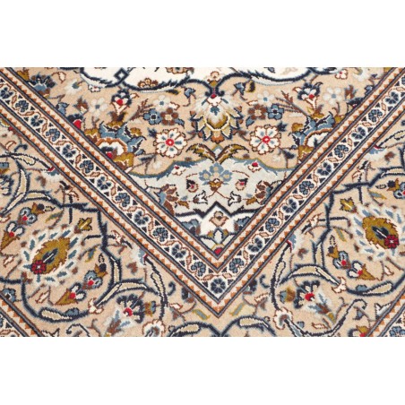 Tappeto Kashan Persia beige grigio 198x298