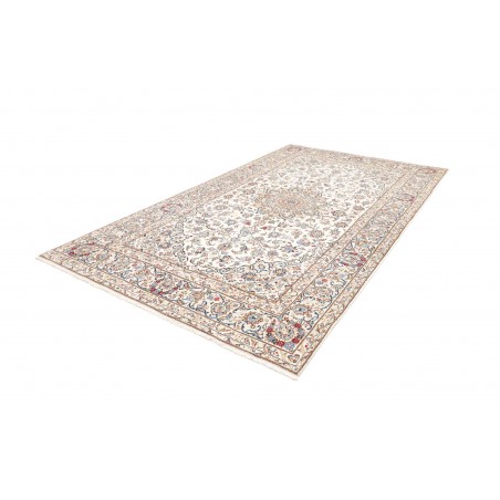 Tappeto Kashan Fine Persia bianco marrone 195x330