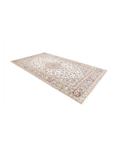 Tappeto Kashan Fine Persia bianco marrone 195x330