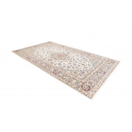 Tappeto Kashan Fine Persia bianco marrone 195x330