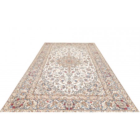 Tappeto Kashan Fine Persia bianco marrone 195x330