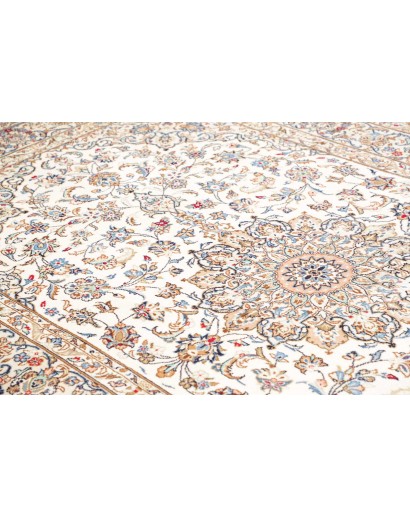 Tappeto Kashan Fine Persia bianco marrone 195x330