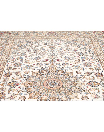 Tappeto Kashan Fine Persia bianco marrone 195x330