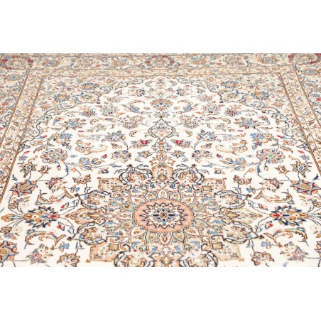Tappeto Kashan Fine Persia bianco marrone 195x330