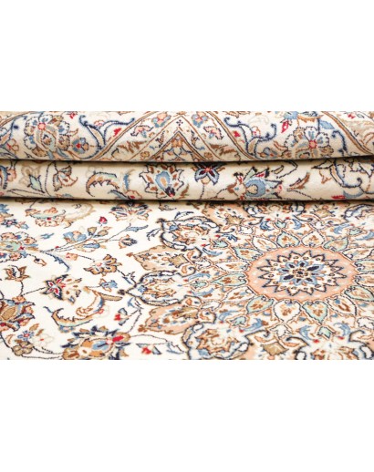 Tappeto Kashan Fine Persia bianco marrone 195x330